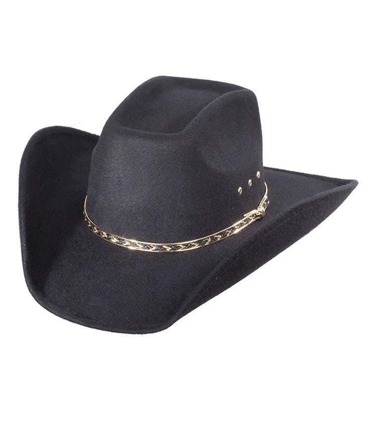 Western Express Adult Black Faux Felt 8 Second Elastic – The