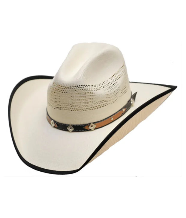 Western Express Straw Hat Band With Diamond and Stars HC-80