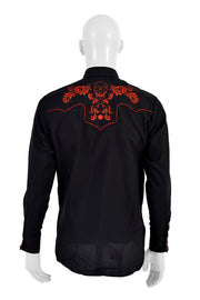 Rafael Amaya Long Sleeve Western Shirt - 084CA01 Black