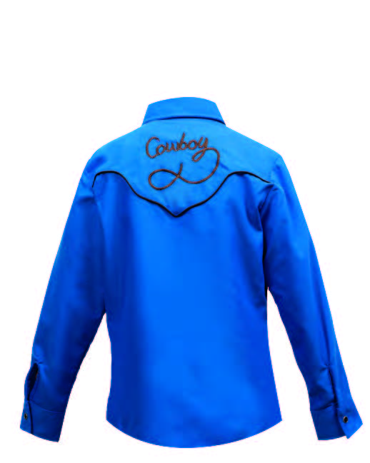Camisa Charra Niño 022NO01 Azul