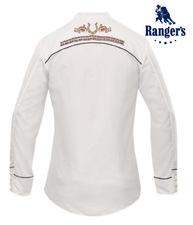 Camisa Charra Ranger's Color Blanco