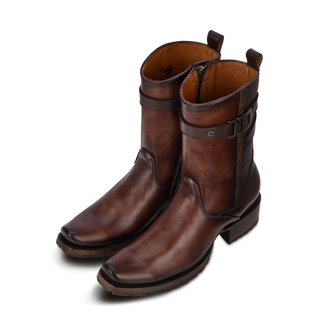 CUADRA MENS 1J2JRS Hand-painted honey leather urban boot