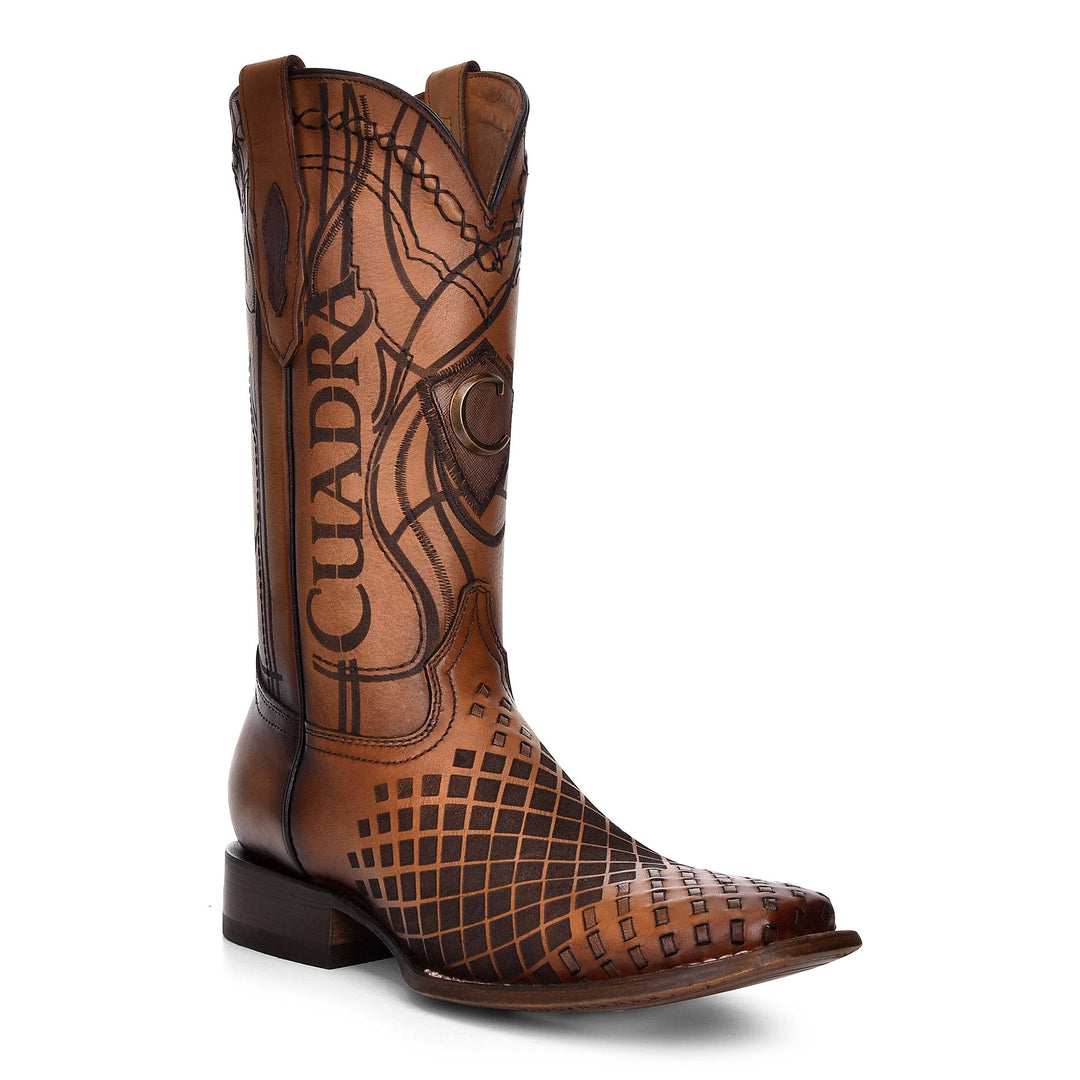 Cuadra Mens Urban Rodeo Boots Woven Honey CU500 3Z02RS – The  display picture 1