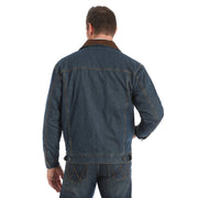 74265CD Wrangler Men's Conceal Carry Blanket Lined Denim Jean Jacket