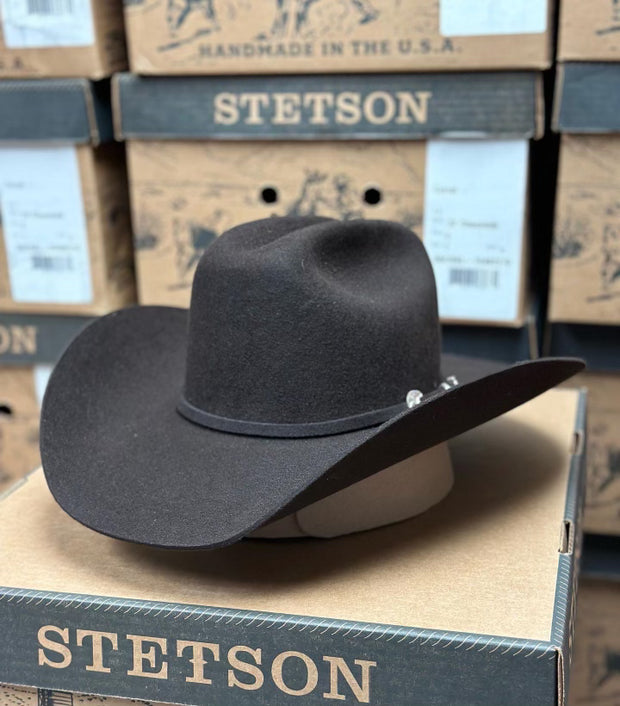 STETSON MEN'S 4X CORRAL CHOCOLATE WOOL FELT COWBOY HAT