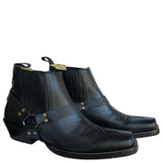 Brunello’s Silverado Square Toe Short Boot (Napa Black)