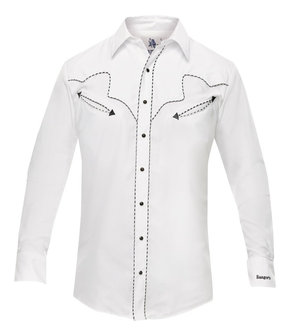 Rangers Camisa Vaquera Marca Blanco The Little Ranch