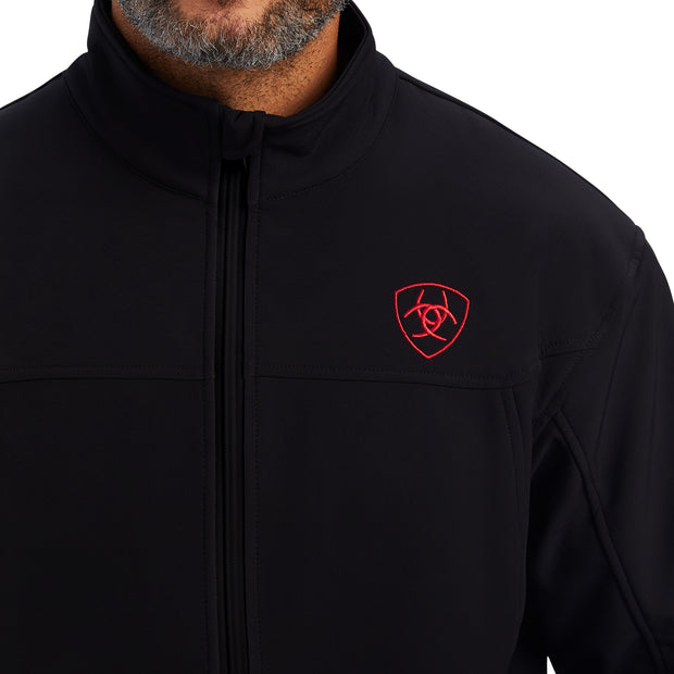 Ariat 10043055 Mens Team Mexico Logo Softshell Jacket Black