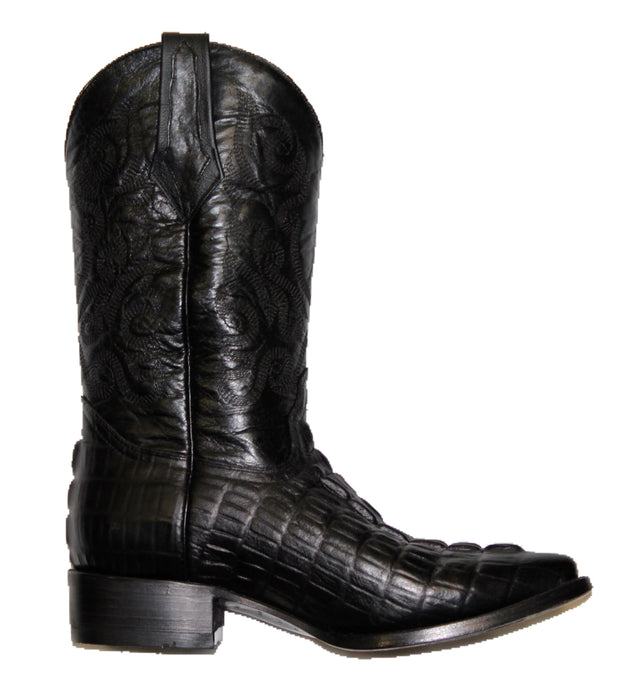 Mens' Potrero Boots Crocodile Print Black