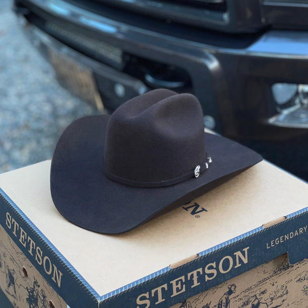 STETSON MEN S 4X CORRAL CHOCOLATE WOOL FELT COWBOY HAT The