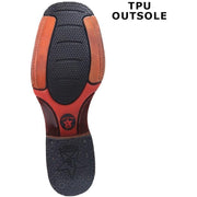Men's Los Altos Boots Genuine Leather Square Toe Handcrafted Black Rubber Sole