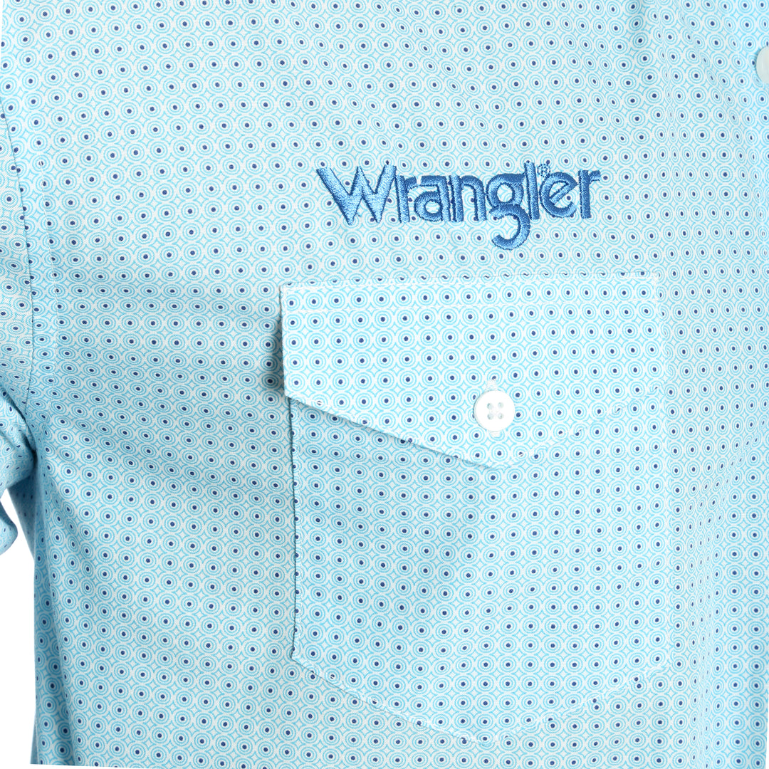 Wrangler® Logo Long Sleeve Shirt - MP2347M - Light Blue – The  
