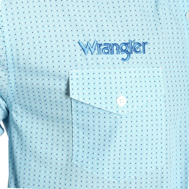 Wrangler® Logo Long Sleeve Shirt - MP2347M - Light Blue – The