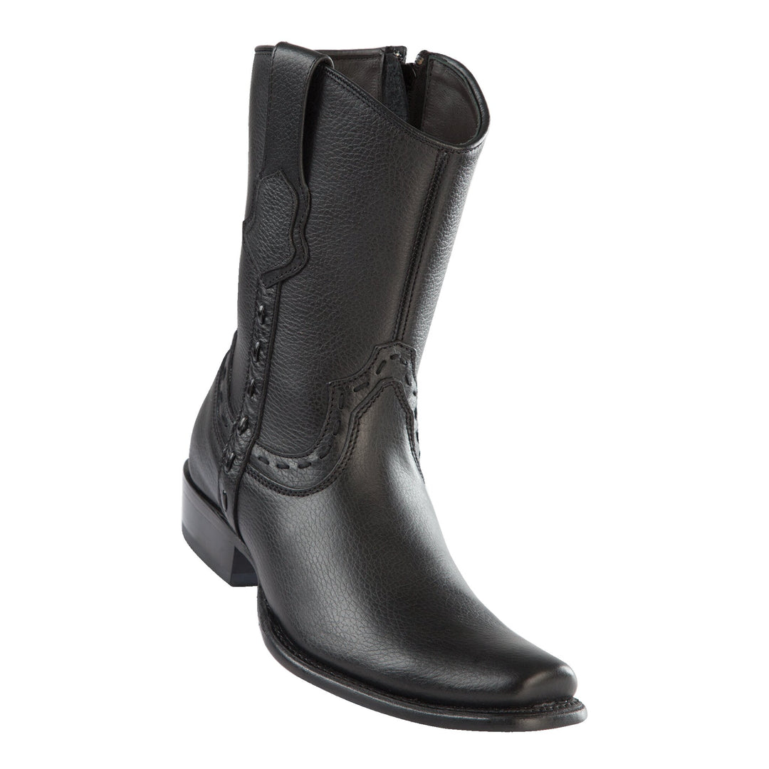Wild West Boots Mens Dubai Short Boot Genuine Grisly Black  display picture 1