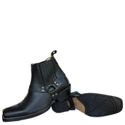 Brunello’s Silverado Square Toe Short Boot (Napa Black)