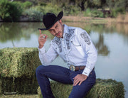 Rafael Amaya Western Style Camisa Vaquero Blanco 082CA01
