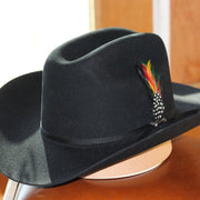 STETSON SPARTAN (6X) FUR COWBOY HAT BLACK (COPA CHICA) FALDA 3.5"