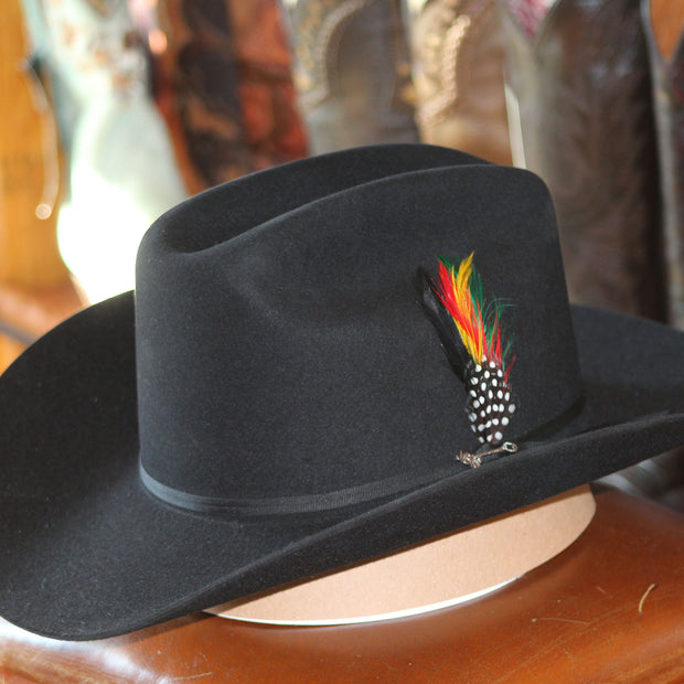 STETSON SPARTAN (6X) FUR COWBOY HAT BLACK (COPA CHICA)