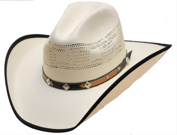 WESTERN EXPRESS Straw Hat Band With Diamond and Stars HC-80