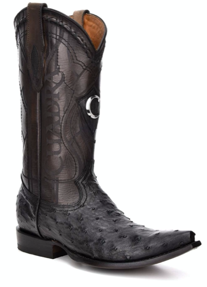 CUADRA MENS GENUINE OSTRICH BOOTS 2B1OA1 BLACK The Little Ranch