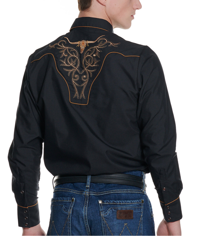Rangers Western Shirt Black – The Little Ranch