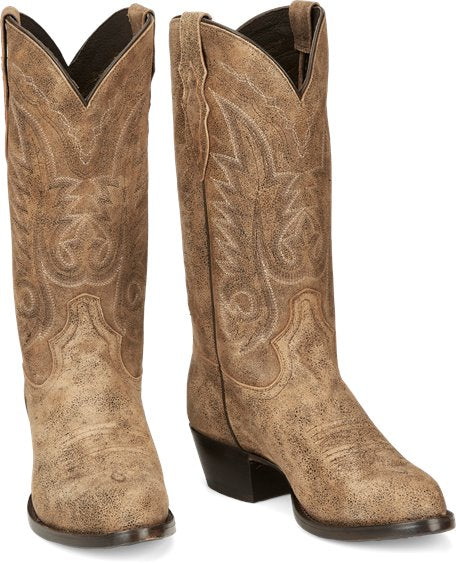 Tony Lama Mens Outpost Desert Tan Goat Leather Western Boots - Round T –  The Little Ranch