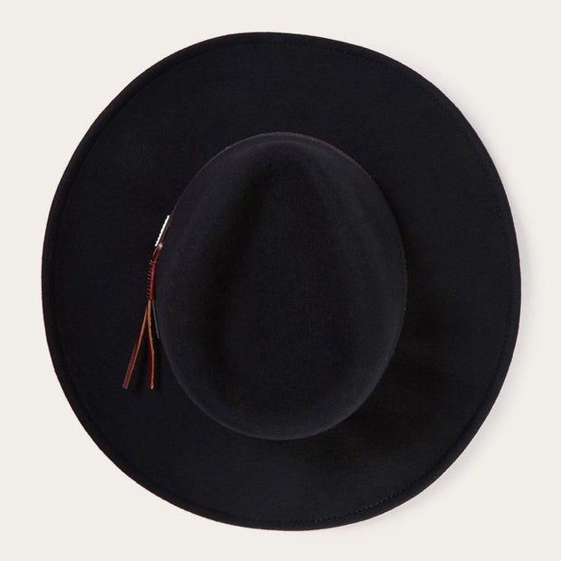 Stetson Men's Bozeman Wool Felt Crushable Cowboy Hat-Black