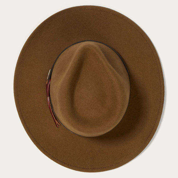 Stetson Men's Bozeman Wool Felt Crushable Cowboy Hat-Brown